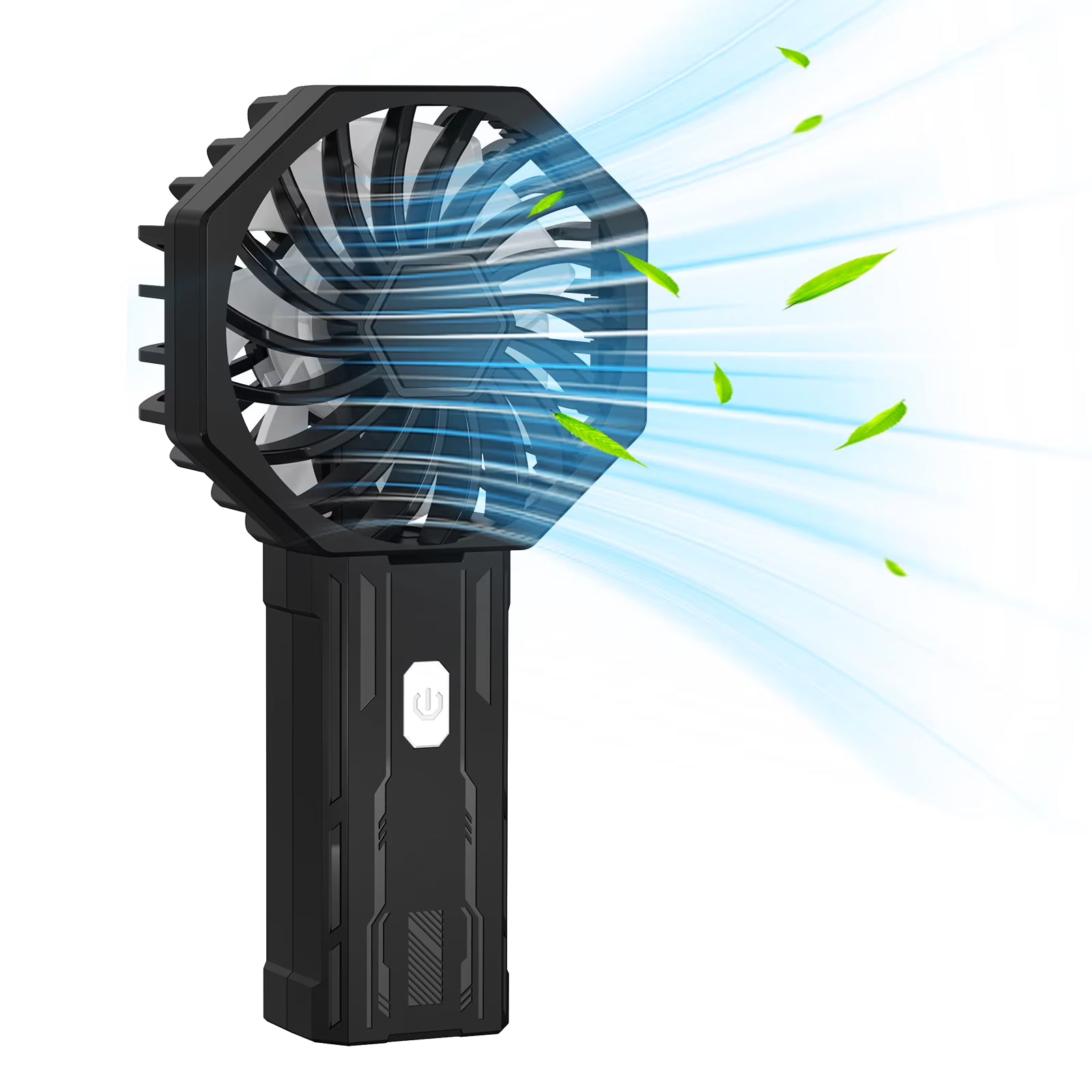 RUXAN Small Fan Handheld, Battery Operated Fan, Rechargeable Mini Personal Fan for Outdoor,Home,Travel