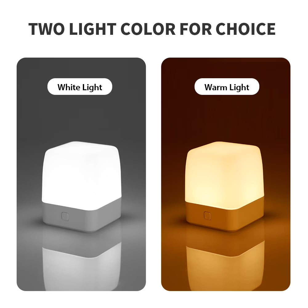 RUXAN Small Night Light for Kids, Led Dimmable Bedside Lamps Light for Bedroom, Baby, Nursery, Sleeping, 2 Lighting