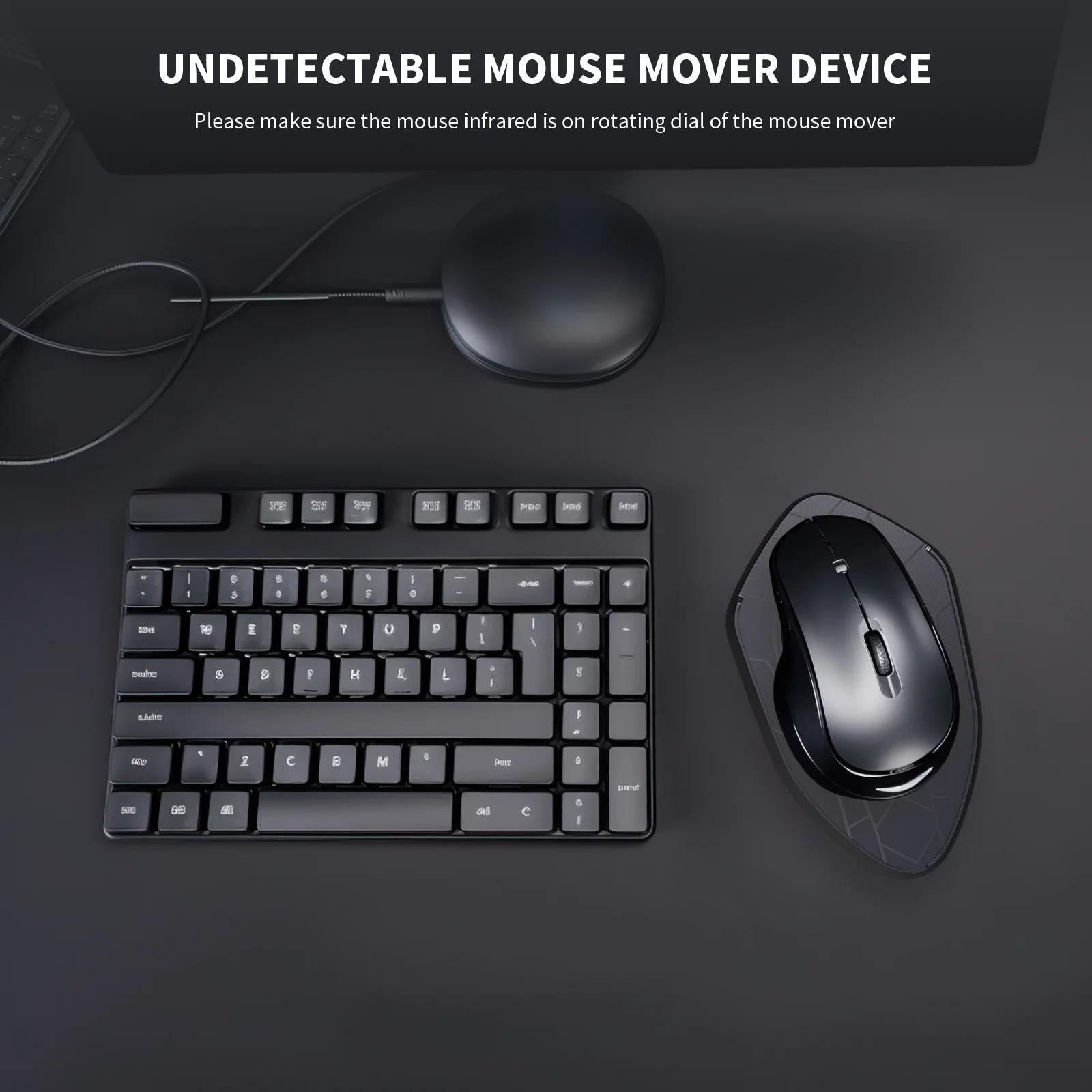 RUXAN Undetectable Mouse Mover, Mouse Jiggler usb for computer,Laptop,Mac, Wireless Mice, Automatic, Keeps PC Active