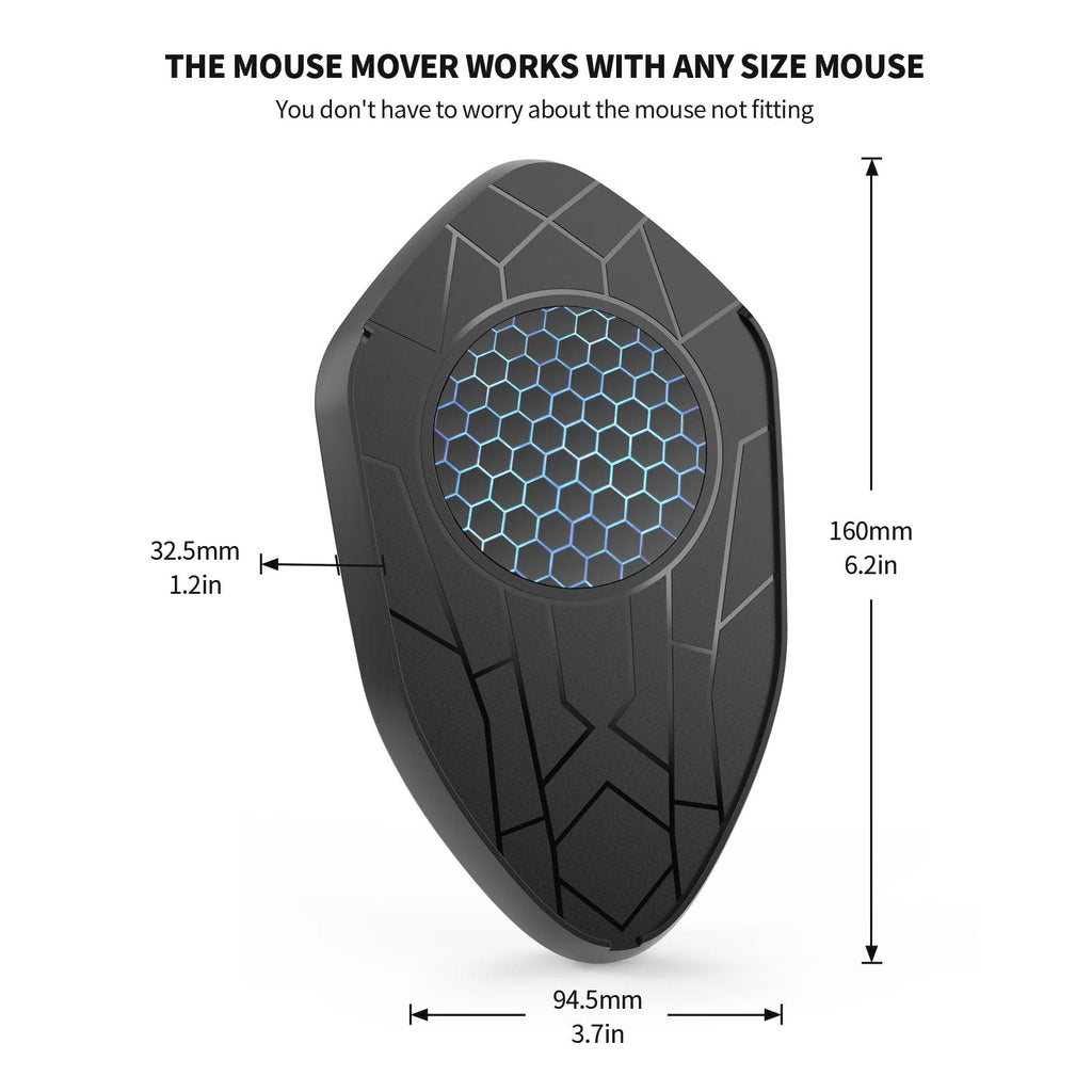 RUXAN Undetectable Mouse Mover, Mouse Jiggler usb for computer,Laptop,Mac, Wireless Mice, Automatic, Keeps PC Active