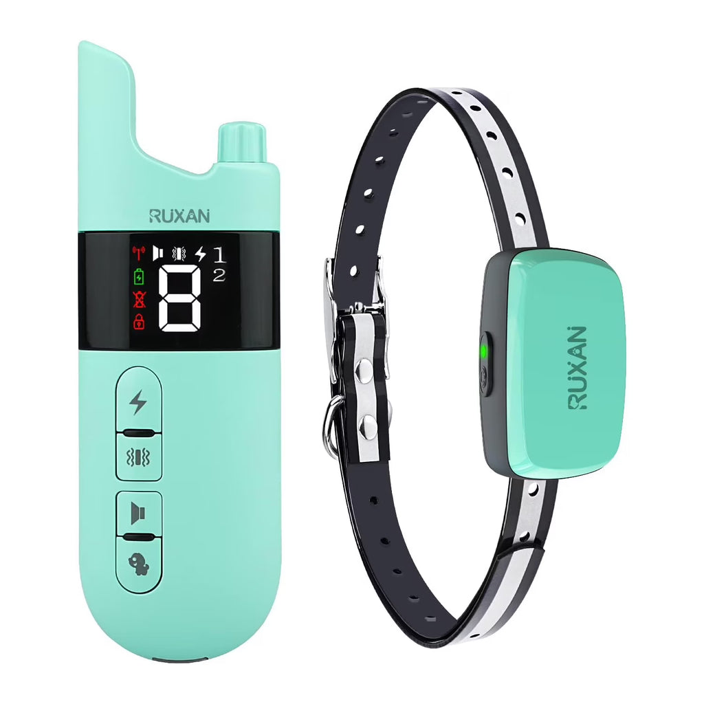 RUXAN Dog Training Collar with Remote Control -Dog Shock Collar for 15-120lbs Small Large Dogs, Waterproof, Dogs Stop Barking