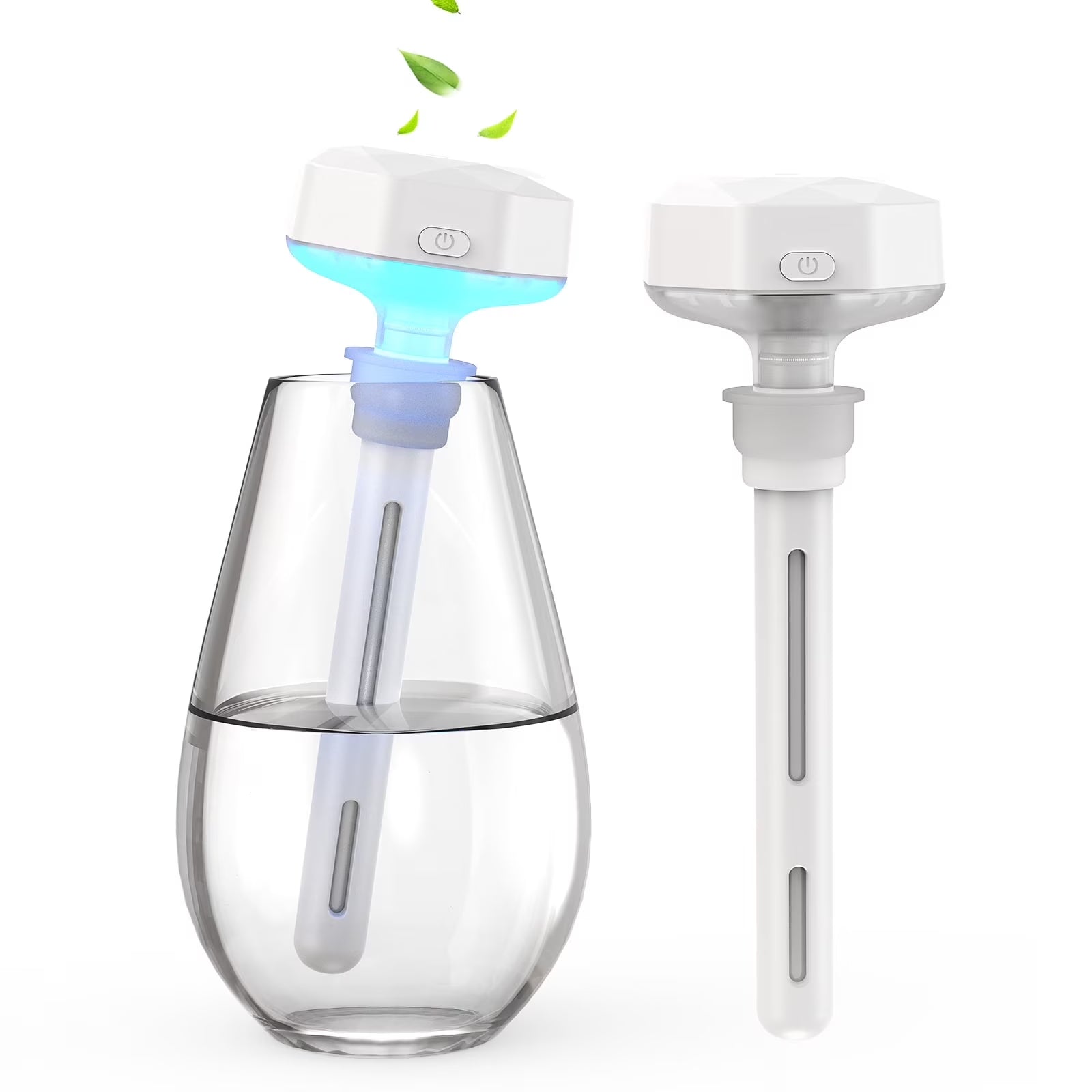 RUXAN Mini Portable Humidifier, Ultra Quiet Cool Mist USB Personal Humidifiers with Colorful Night Light ,Container Diversity Air Humidifier for Plants/Office/Bedroom