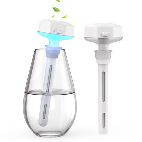 RUXAN Mini Portable Humidifier, Ultra Quiet Cool Mist USB Personal Humidifiers with Colorful Night Light ,Container Diversity Air Humidifier for Plants/Office/Bedroom