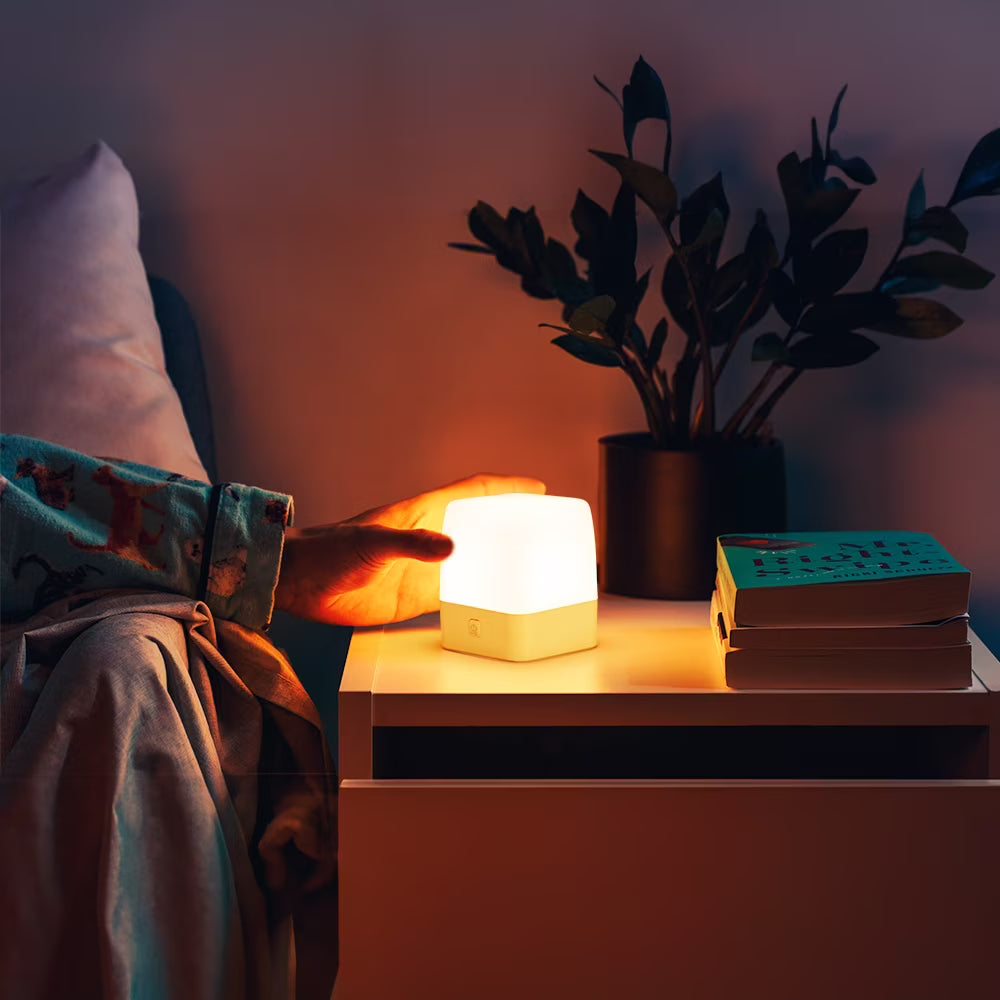 RUXAN Small Night Light for Kids, Led Dimmable Bedside Lamps Light for Bedroom, Baby, Nursery, Sleeping, 2 Lighting