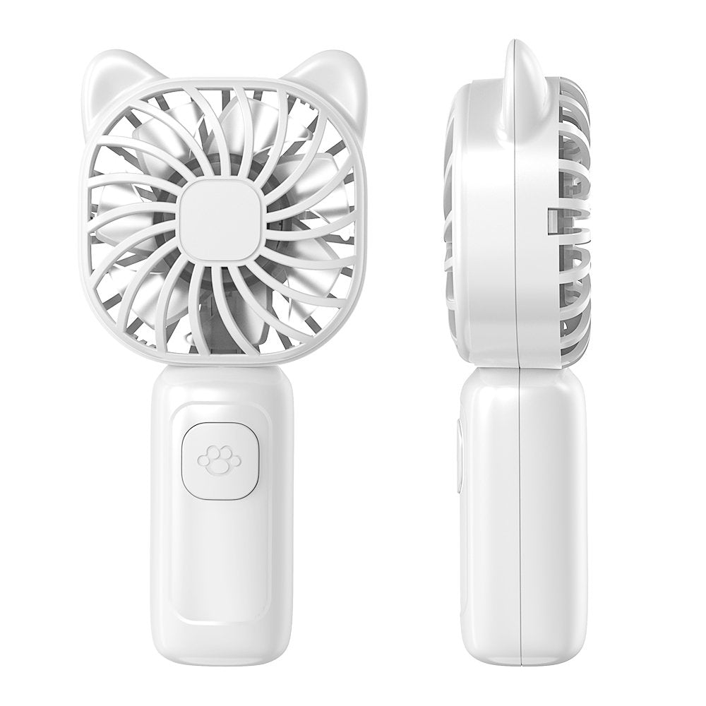 RUXAN Portable Handheld Mini Fan,USB Rechargeable Small Pocket Fan,500mAh Battery Operated with Adjustable 3 Speeds for Daily,Travel, Outdoors,Hiking.