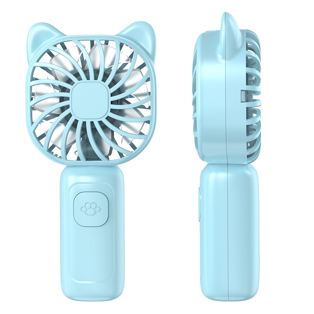 RUXAN Portable Handheld Mini Fan,USB Rechargeable Small Pocket Fan,500mAh Battery Operated with Adjustable 3 Speeds for Daily,Travel, Outdoors,Hiking.
