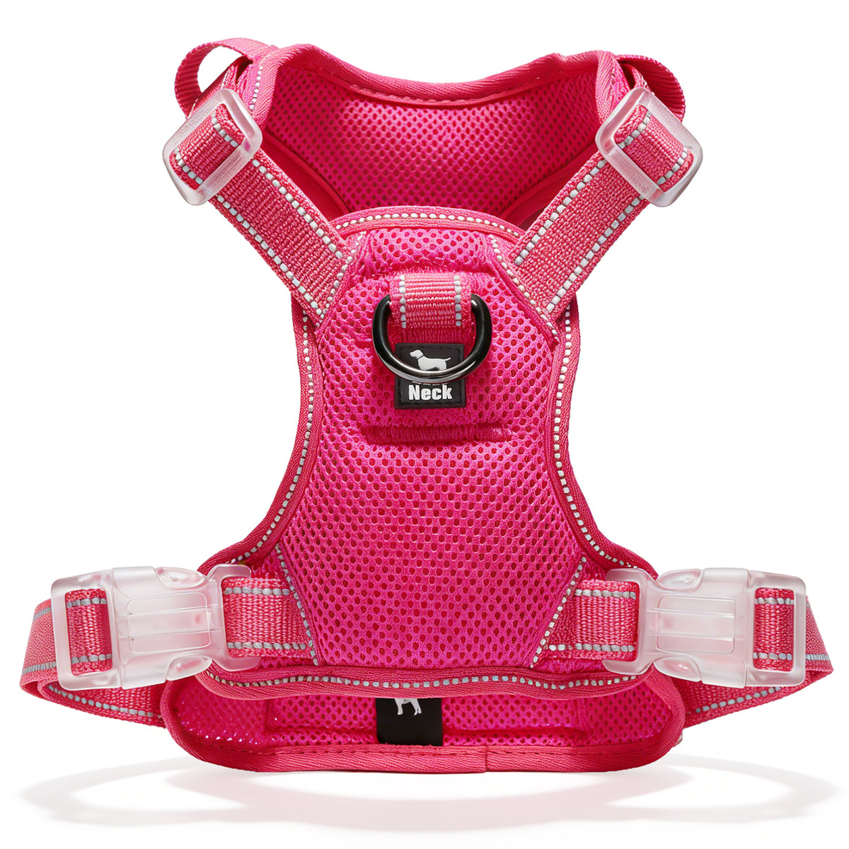 Jewyow No Pull Dog Harness - Dog Harness for Large Dogs,Reflective Adjustable Pet Vest with Handle & Breathable Mesh,Blue,L