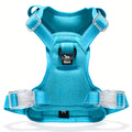 Jewyow No Pull Dog Harness - Dog Harness for Large Dogs,Reflective Adjustable Pet Vest with Handle & Breathable Mesh,Blue,L